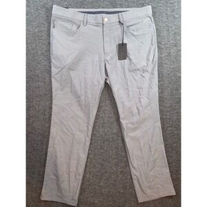 BONOBOS GOLF Mens Heather Charcoal Slim Fit Performance Pants Size 40x30 NEW